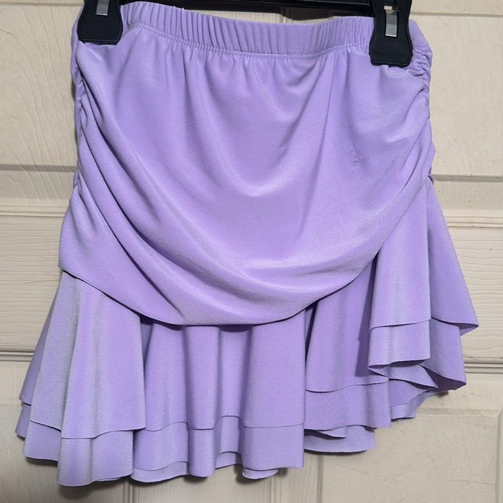 Cheryl kids purple ruffle skirt never worn